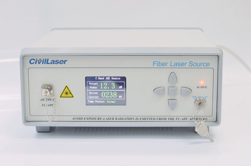 ASE(Amplified Spontaneous Emission) Light Source High Power 2W SM Fiber Laser Benchtop ASE-C-2000-T-SM-B